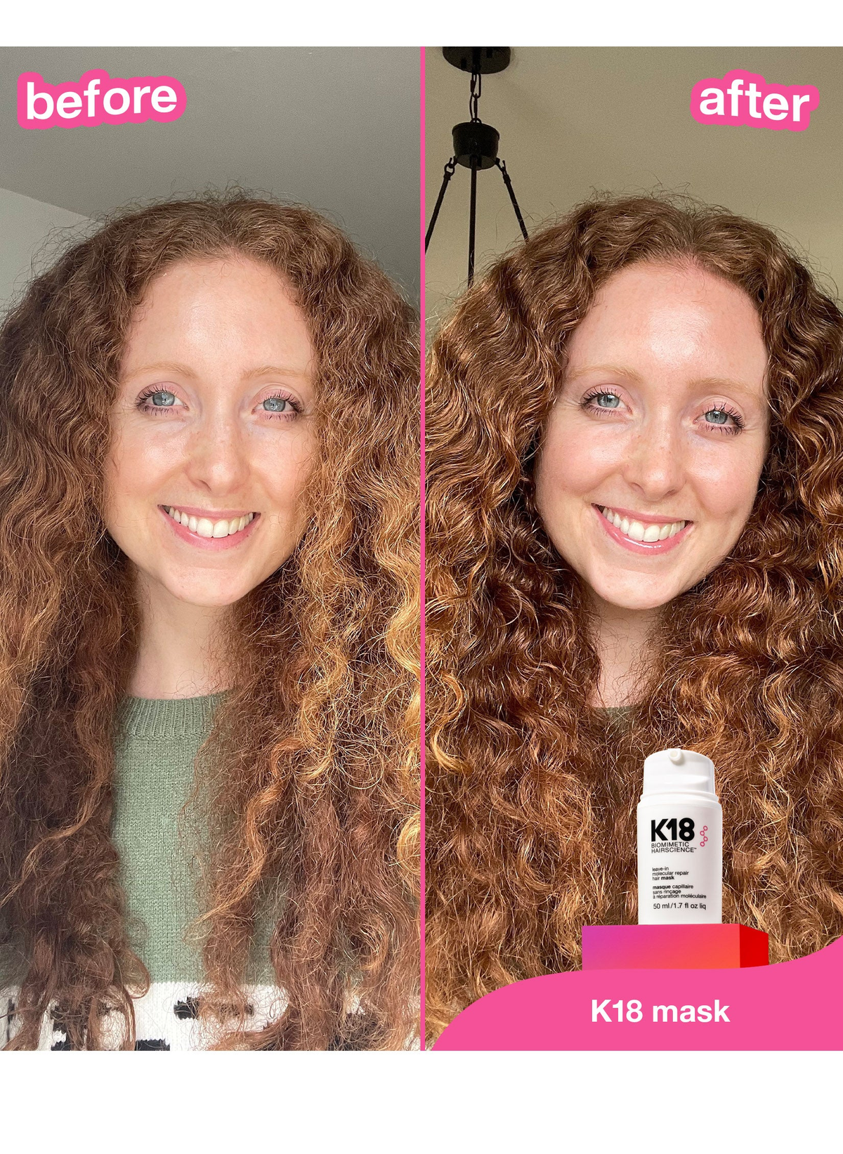 Leave-in molecular repair hair mask